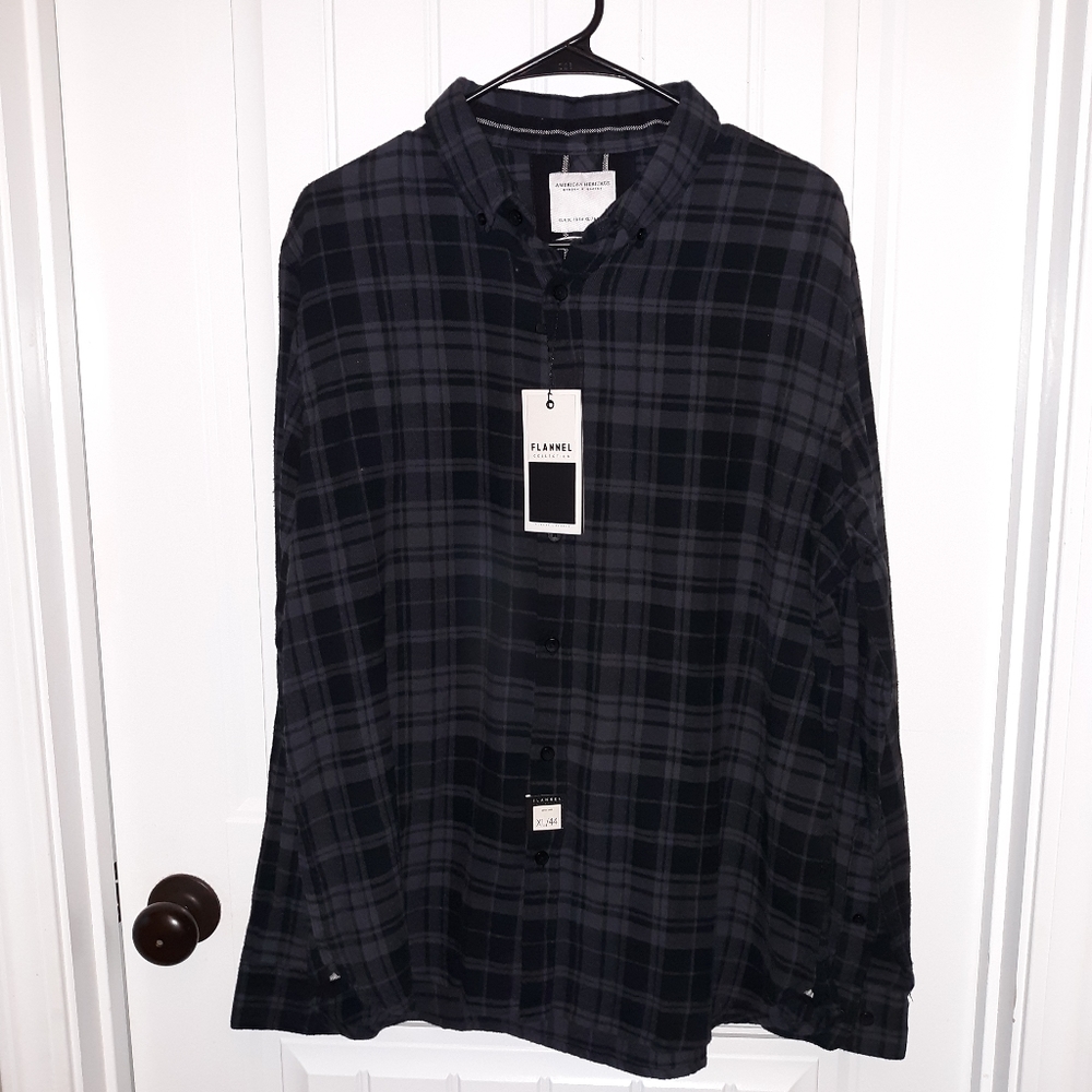 American Heritage flannel button up shirt